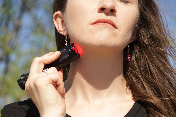 Photopuncture Torch On Neck