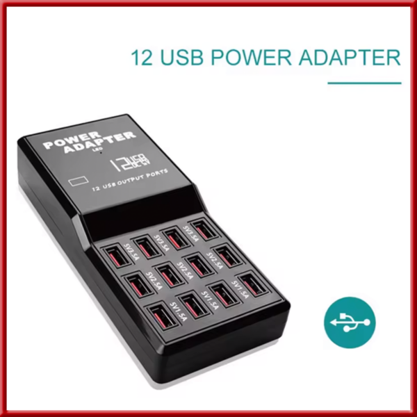 12 Port USB Rapid Charger